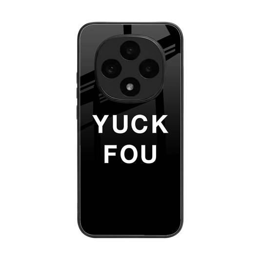 Yuck Fou back phone cover | glass case for oppo f31 pro 5g