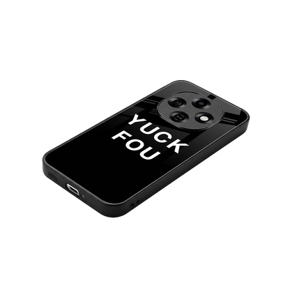 Yuck Fou stylish phone case for oppo f31 pro 5g | glossy glass and slim fit