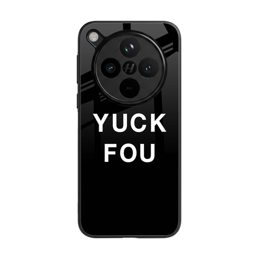 Yuck Fou back phone cover | glass case for oppo find x8