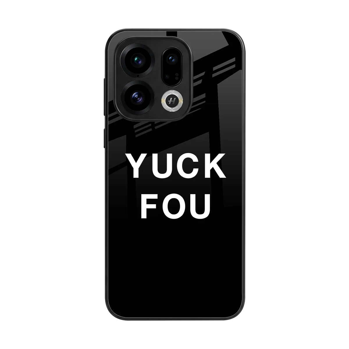Yuck Fou back phone cover | glass case for oppo find x9
