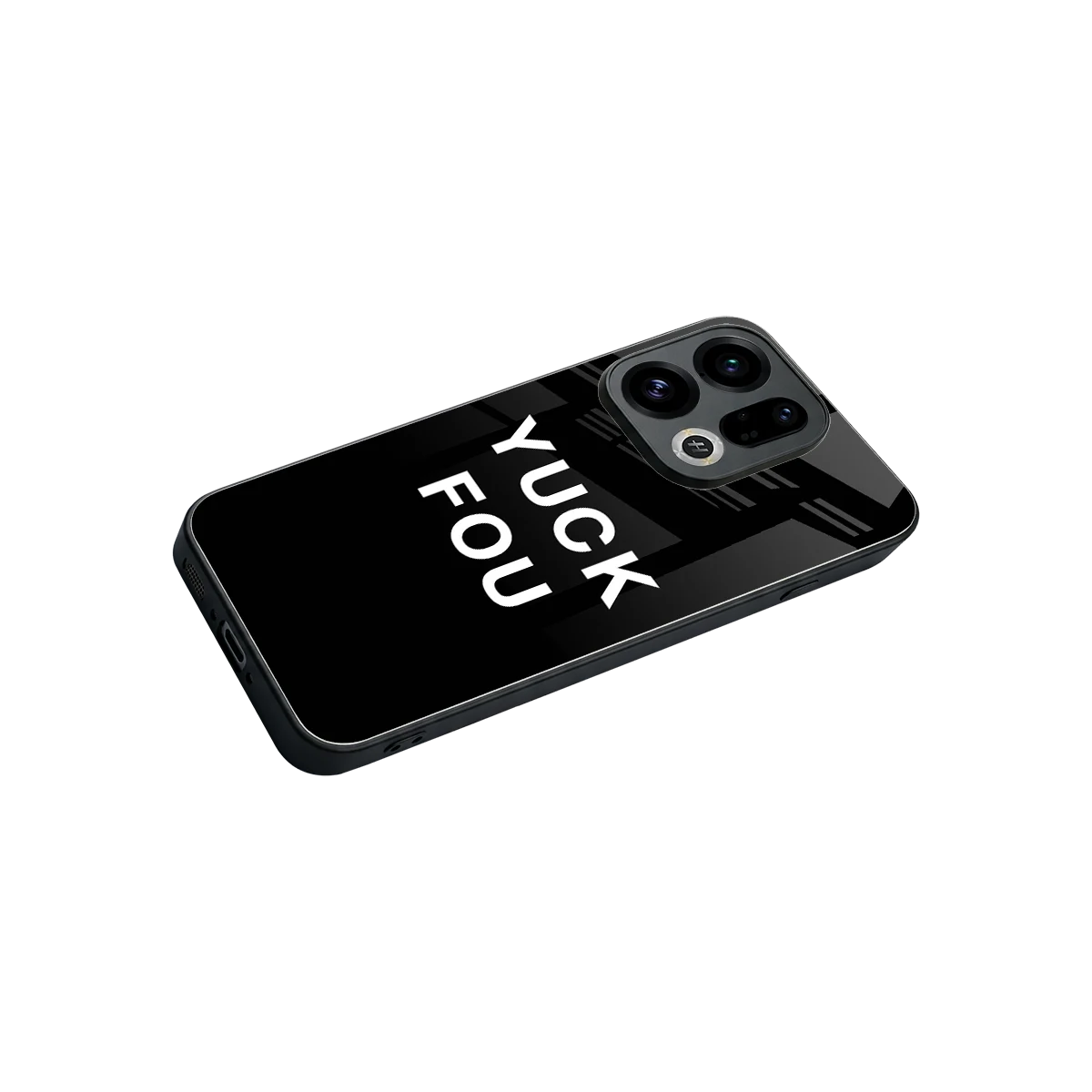 Yuck Fou stylish phone case for oppo find x9 | glossy glass and slim fit