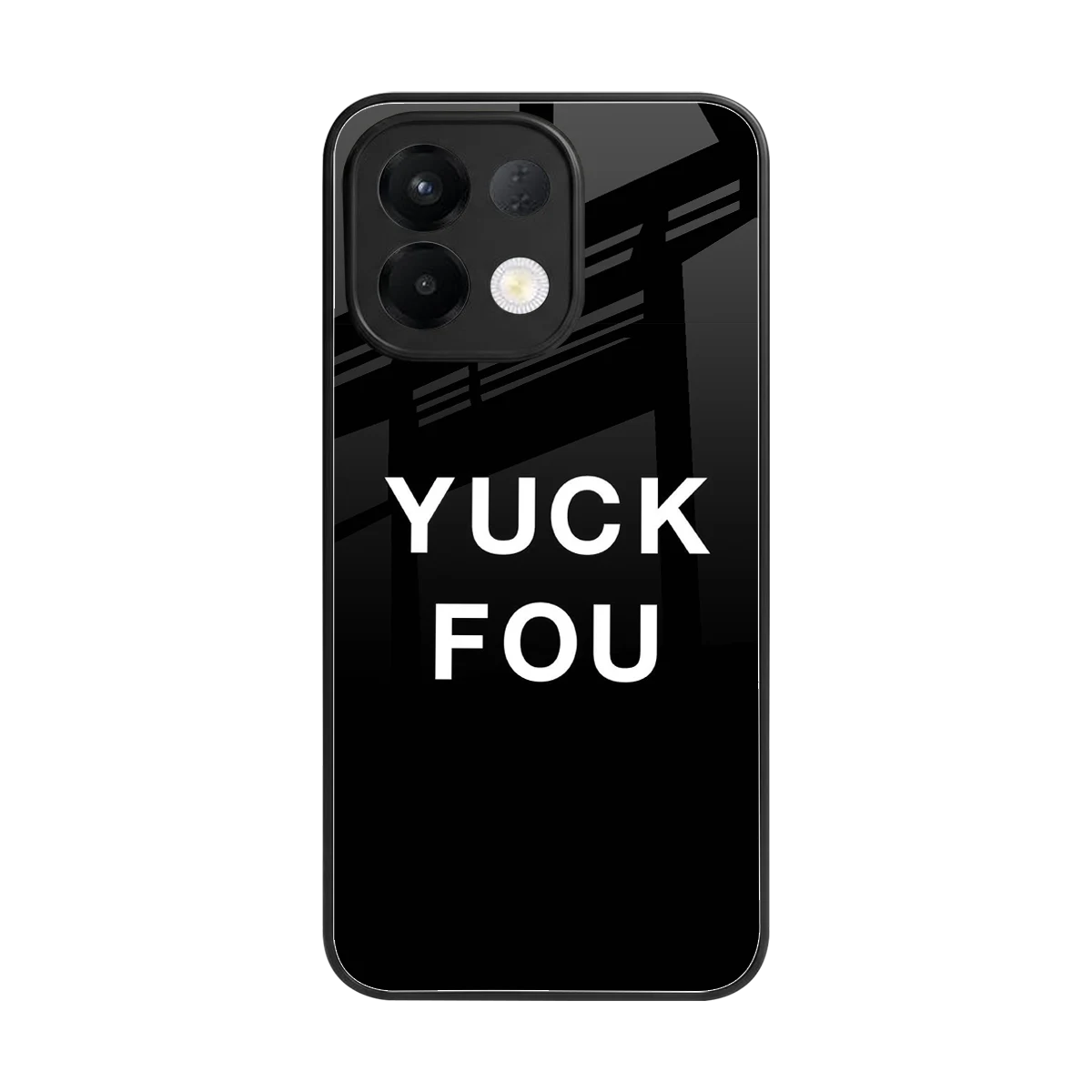 Yuck Fou back phone cover | glass case for oppo k13 5g
