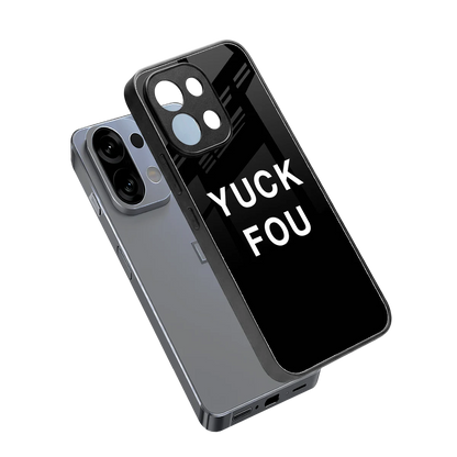 Yuck Fou sleek oppo k13 5g cover with tempered glass back and TPU edges