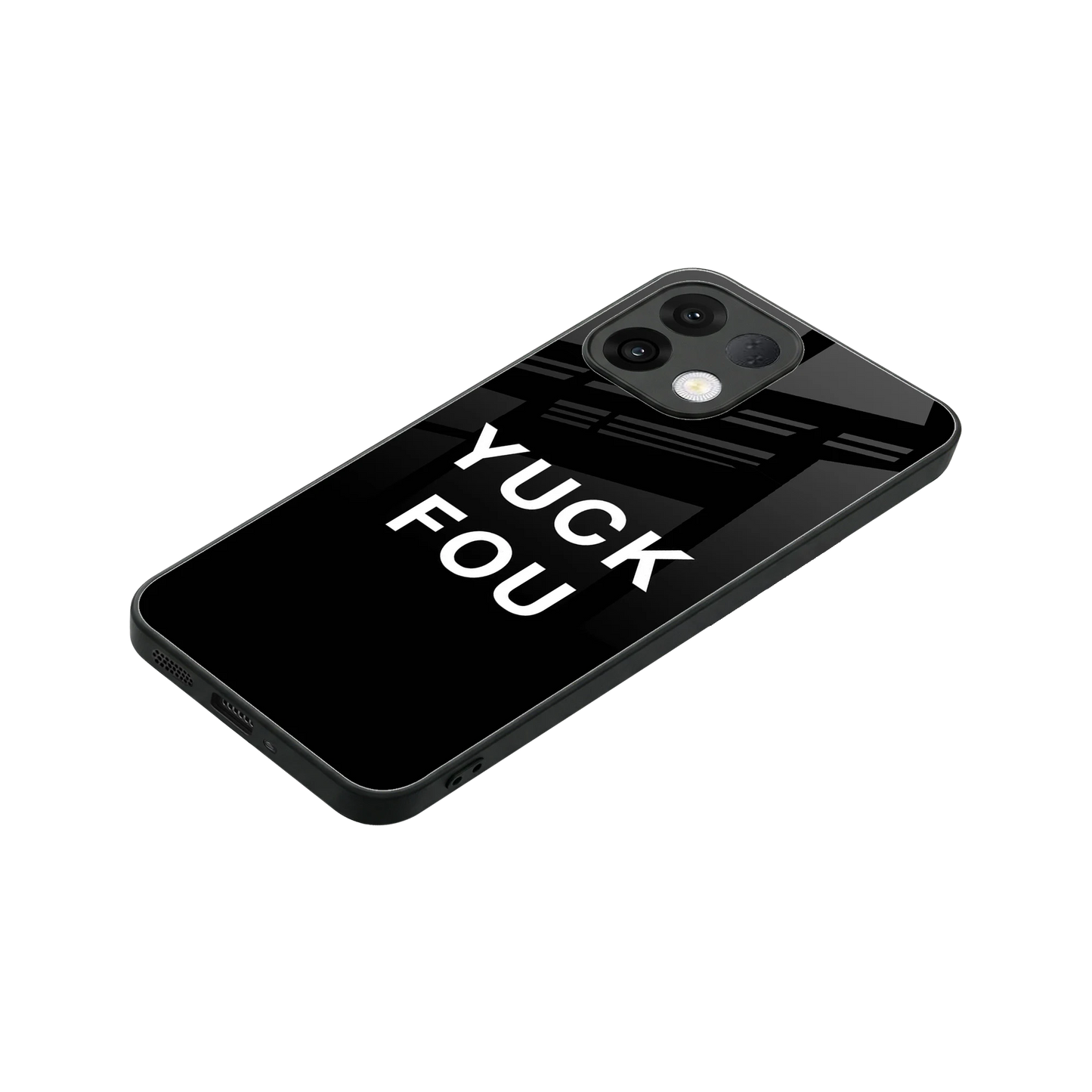 Yuck Fou stylish phone case for oppo k13 5g | glossy glass and slim fit