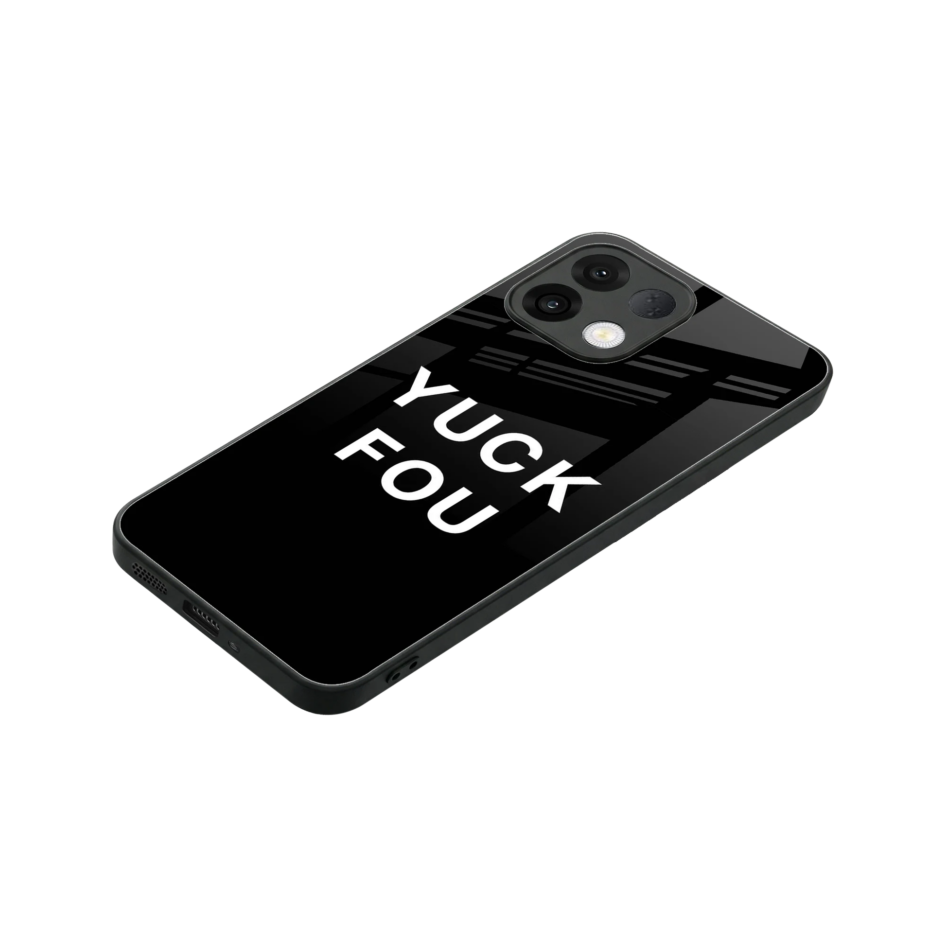 Yuck Fou stylish phone case for oppo k13 5g | glossy glass and slim fit