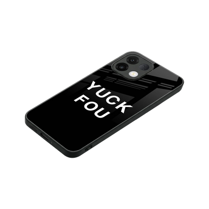 Yuck Fou stylish phone case for oppo k13 5g | glossy glass and slim fit