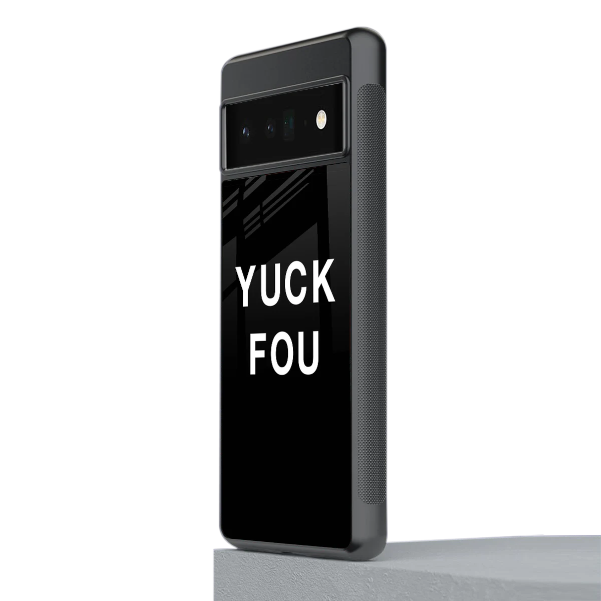 Yuck Fou stylish phone case for google pixel 6 pro | glossy glass and slim fit