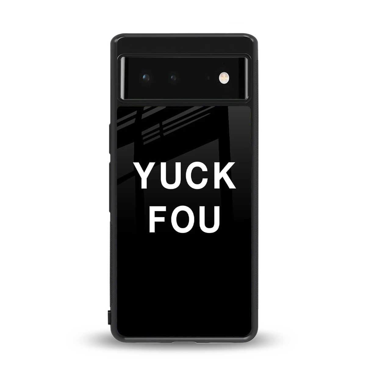 Yuck Fou back phone cover | glass case for google pixel 6a