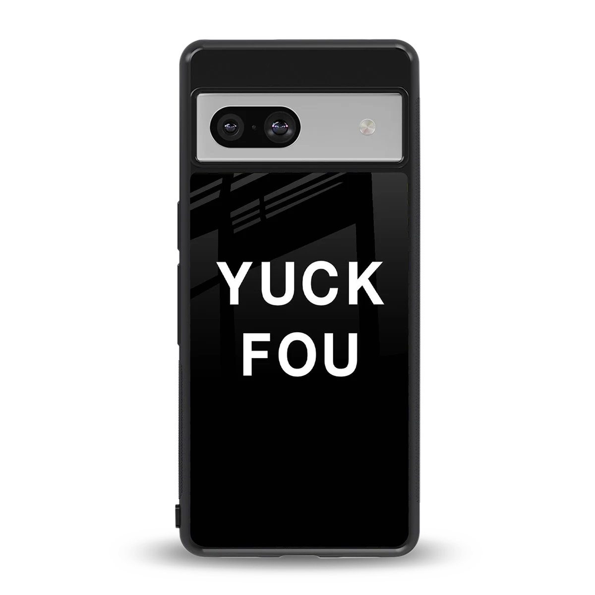 Yuck Fou back phone cover | glass case for google pixel 7a