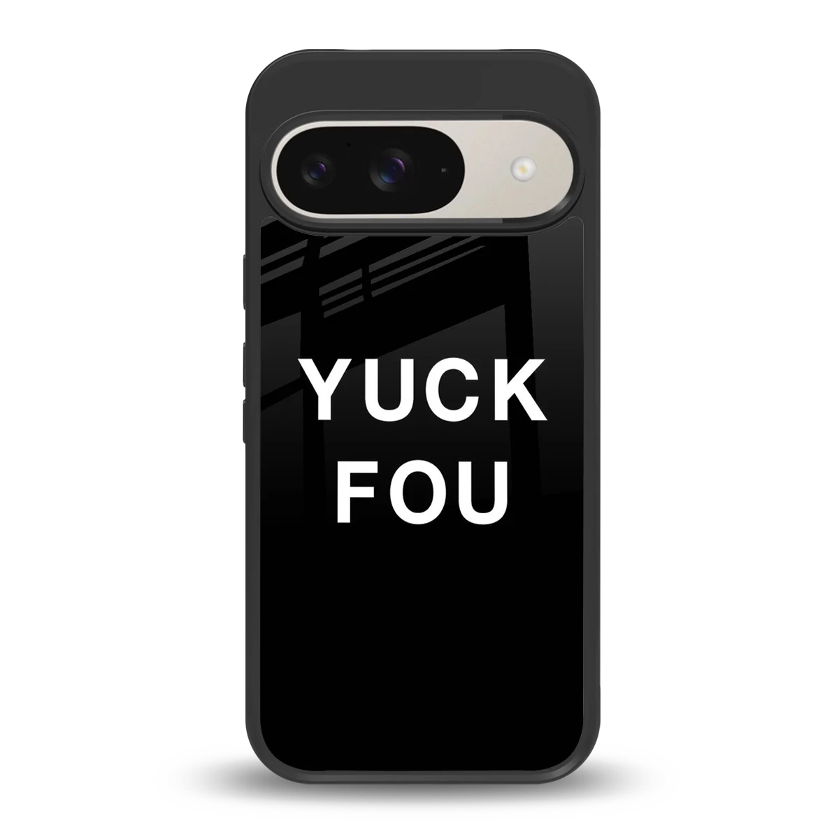 Yuck Fou back phone cover | glass case for google pixel 9