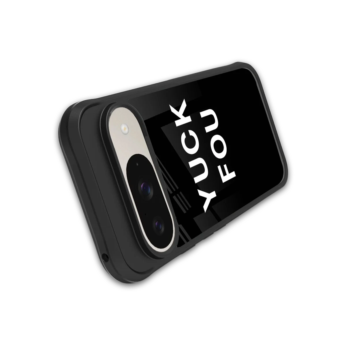 Yuck Fou stylish phone case for google pixel 9 | glossy glass and slim fit