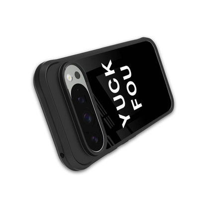 Yuck Fou stylish phone case for google pixel 9 pro | glossy glass and slim fit