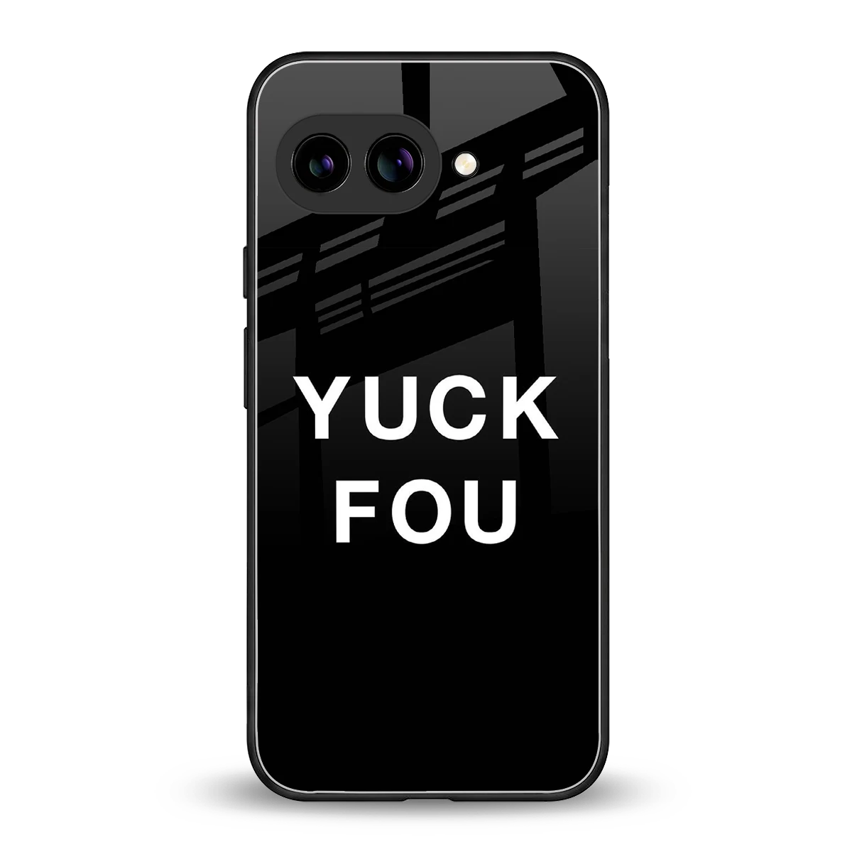 Yuck Fou back phone cover | glass case for google pixel 9a