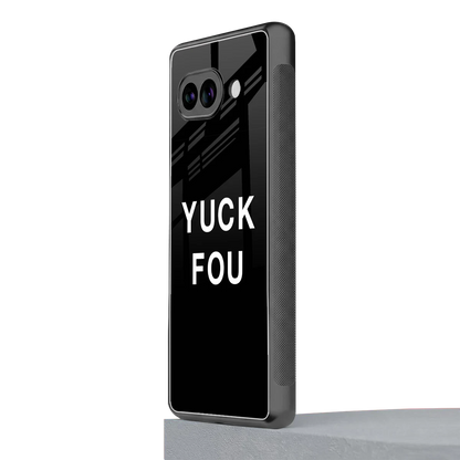 Yuck Fou google pixel 9a mobile cover | shockproof glass phone case