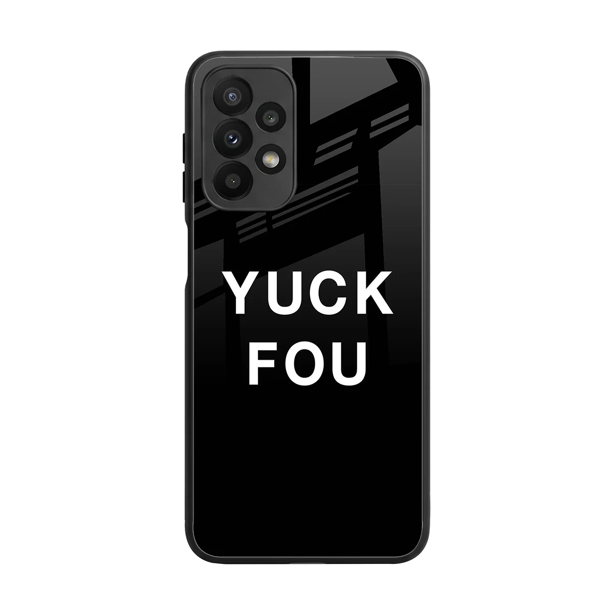 Yuck Fou back phone cover | glass case for samsung galaxy a23