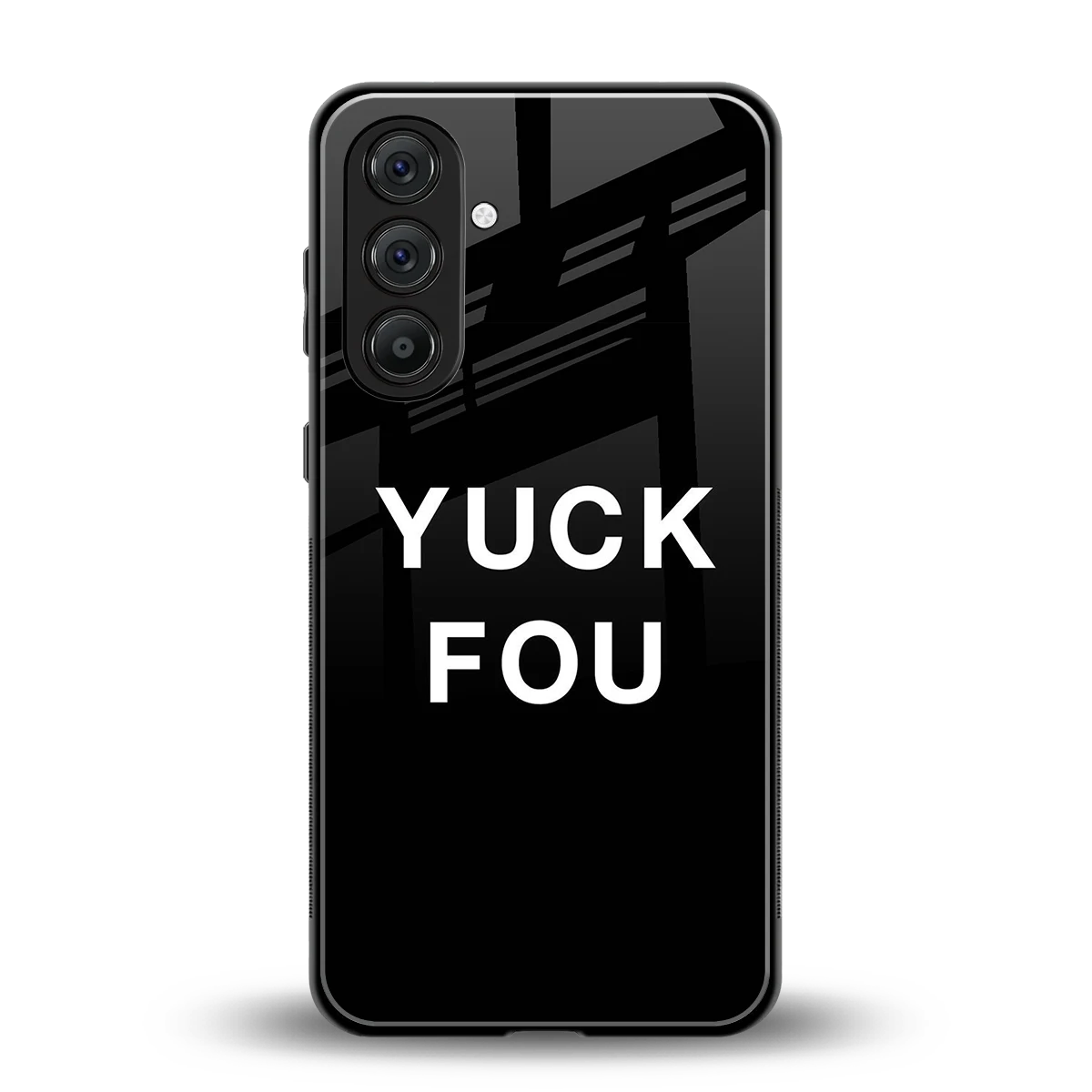 Yuck Fou back phone cover | glass case for samsung galaxy a55 5g