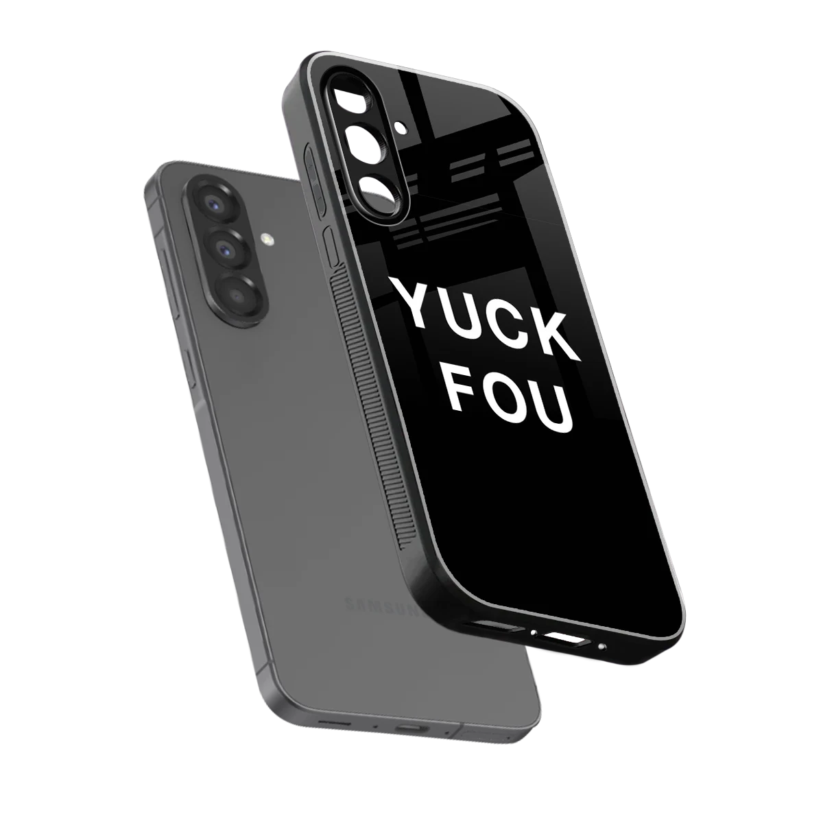 Yuck Fou sleek samsung galaxy a37 5g cover with tempered glass back and TPU edges