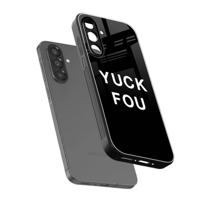 Yuck Fou sleek samsung galaxy a37 5g cover with tempered glass back and TPU edges