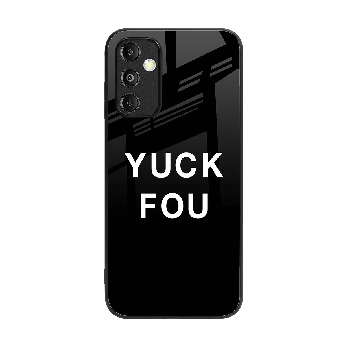 Yuck Fou back phone cover | glass case for samsung galaxy m14 5g