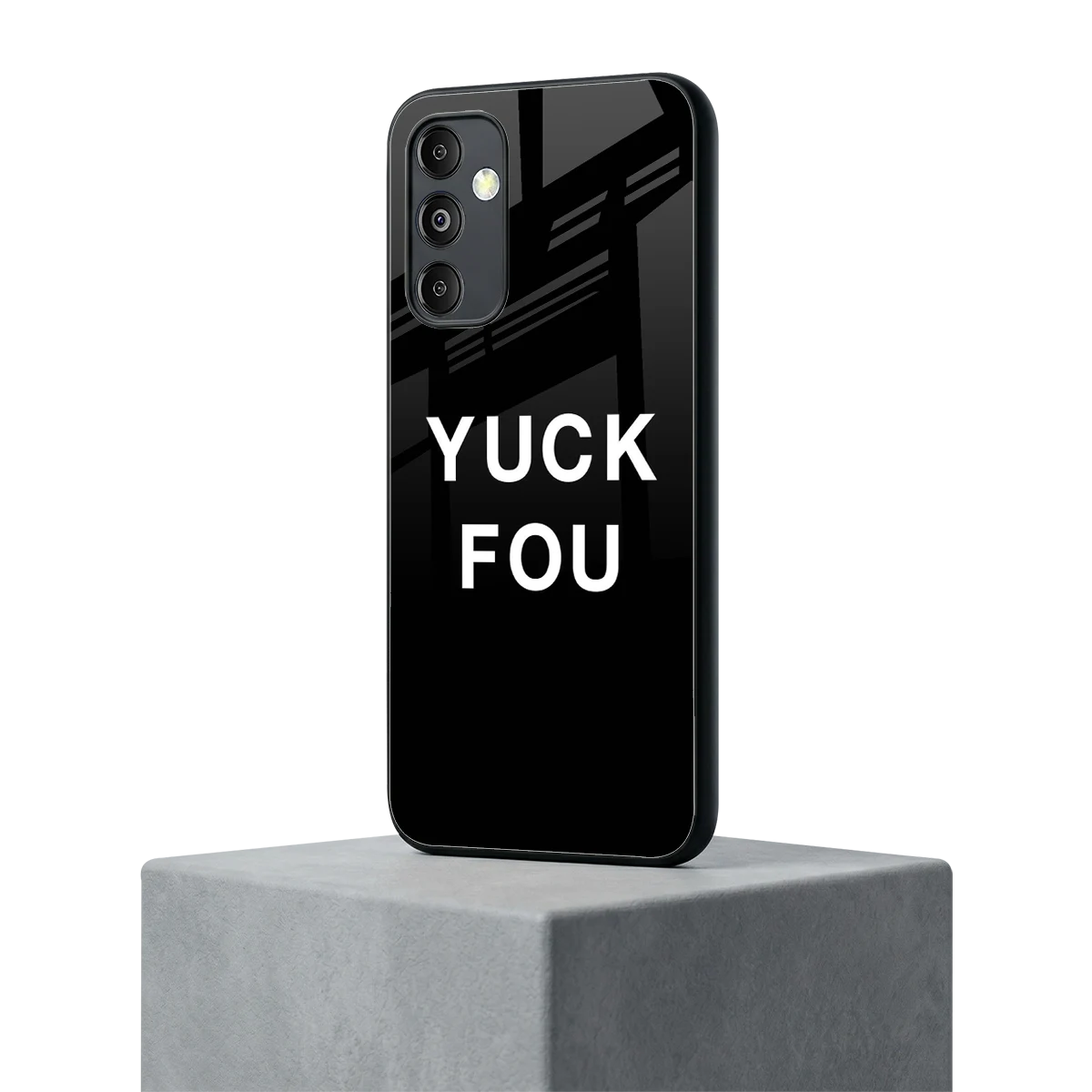 Yuck Fou samsung galaxy m14 5g mobile cover | shockproof glass phone case