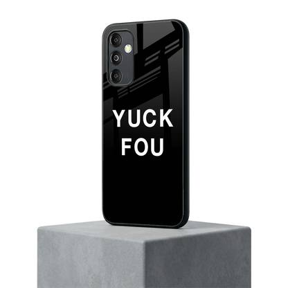 Yuck Fou samsung galaxy m14 5g mobile cover | shockproof glass phone case