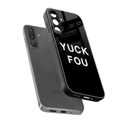 Yuck Fou sleek samsung galaxy m16 5g cover with tempered glass back and TPU edges