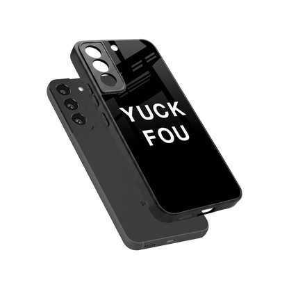Yuck Fou sleek samsung galaxy s22 cover with tempered glass back and TPU edges