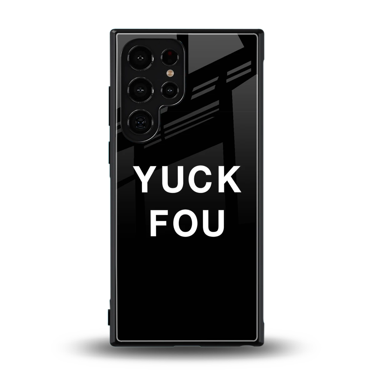Yuck Fou back phone cover | glass case for samsung galaxy s24 ultra