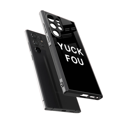 Yuck Fou sleek samsung galaxy s24 ultra cover with tempered glass back and TPU edges