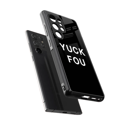 Yuck Fou sleek samsung galaxy s25 ultra cover with tempered glass back and TPU edges