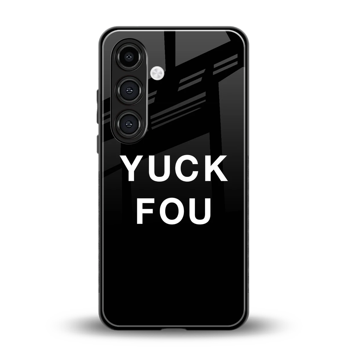 Yuck Fou back phone cover | glass case for samsung galaxy s25 plus