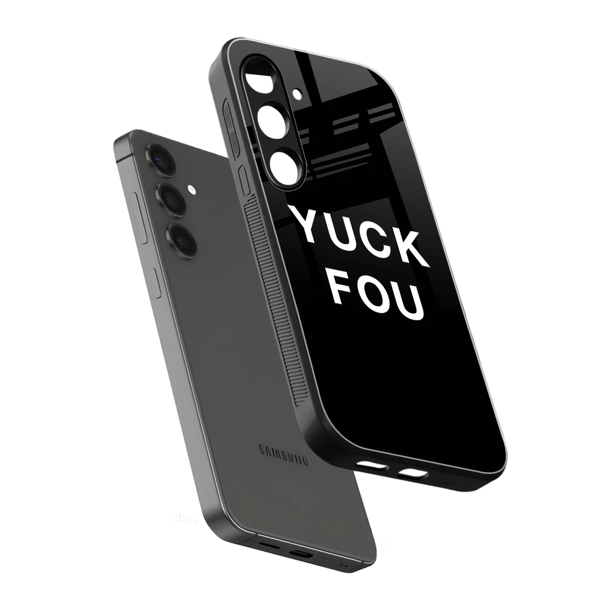 Yuck Fou sleek samsung galaxy s25 plus cover with tempered glass back and TPU edges