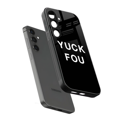 Yuck Fou sleek samsung galaxy s25 plus cover with tempered glass back and TPU edges