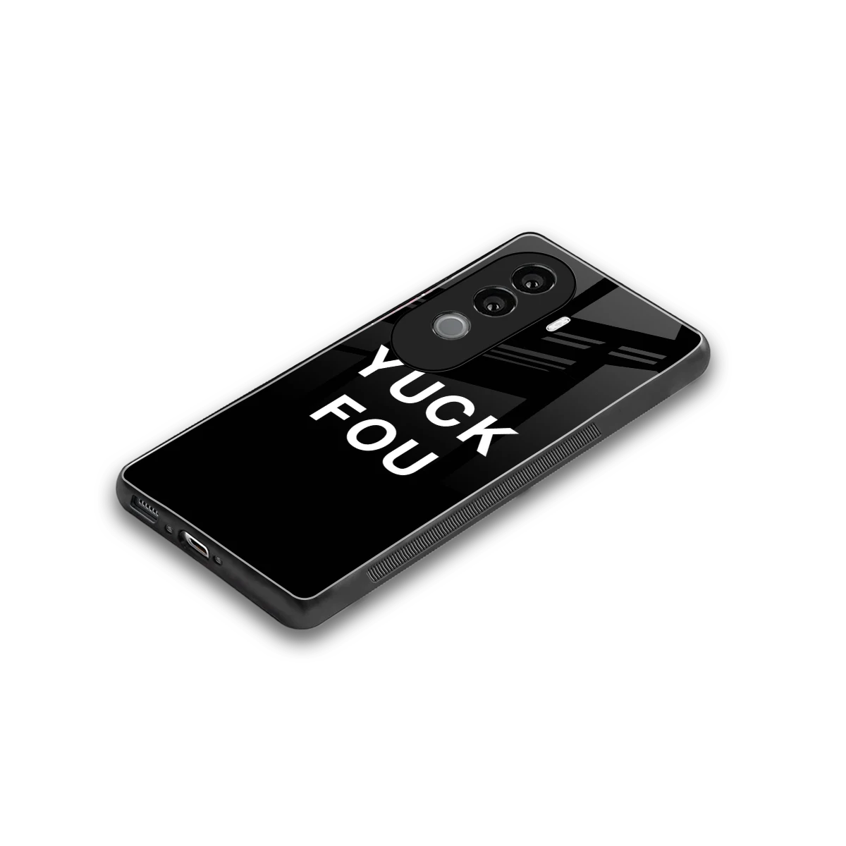 Yuck Fou stylish phone case for vivo v40e | glossy glass and slim fit