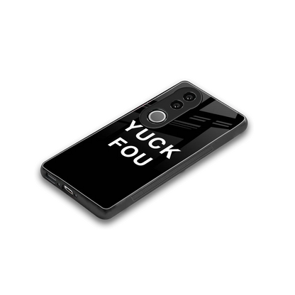 Yuck Fou stylish phone case for vivo v50 | glossy glass and slim fit