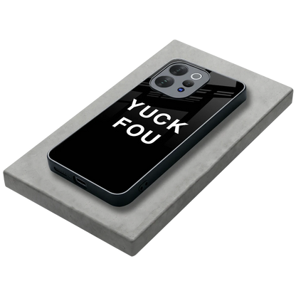 Yuck Fou stylish phone case for vivo v70 | glossy glass and slim fit