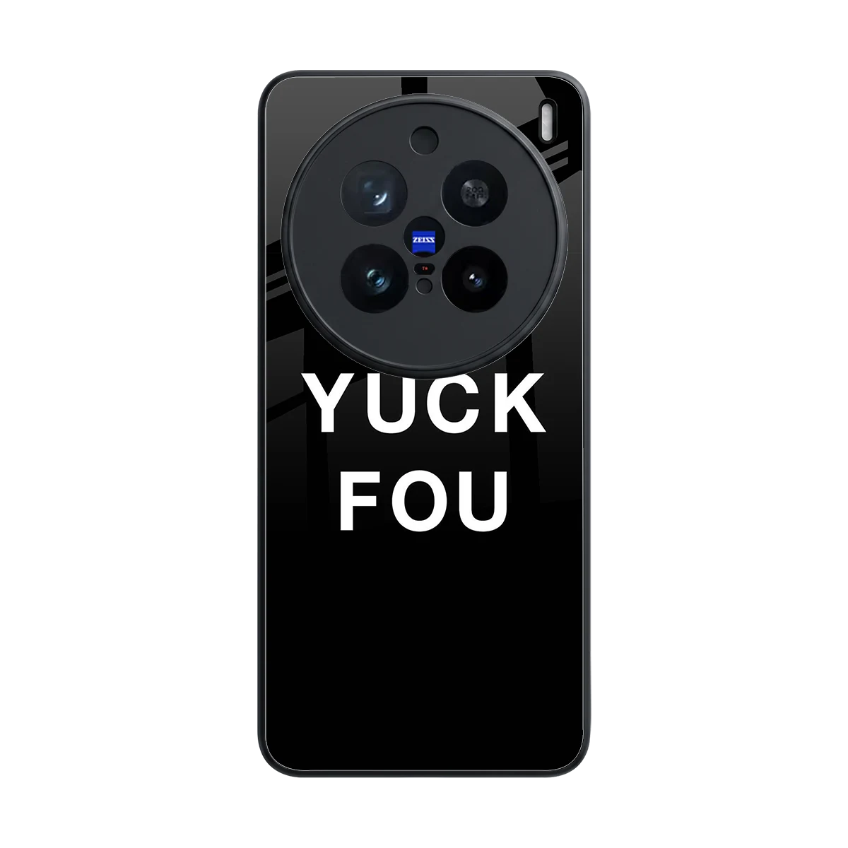 Yuck Fou back phone cover | glass case for vivo x200 pro