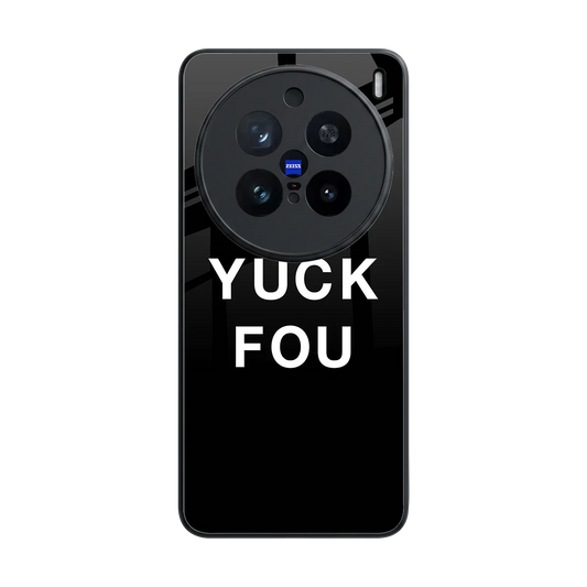 Yuck Fou back phone cover | glass case for vivo x200 pro