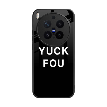 Yuck Fou back phone cover | glass case for vivo x300 pro