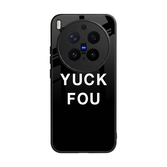 Yuck Fou back phone cover | glass case for vivo x300 pro