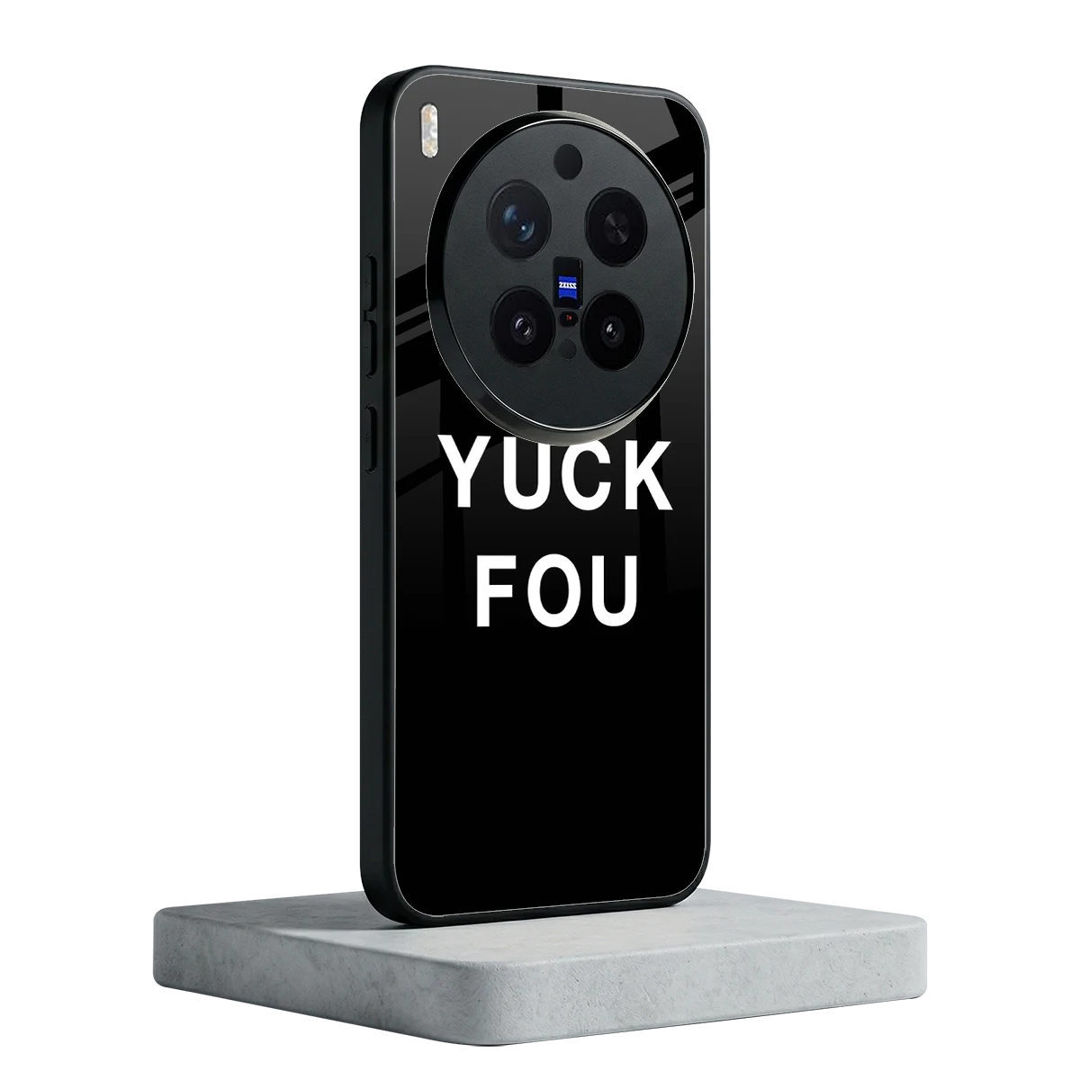 Yuck Fou vivo x300 pro mobile cover | shockproof glass phone case