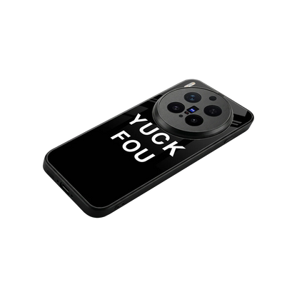 Yuck Fou stylish phone case for vivo x300 pro | glossy glass and slim fit
