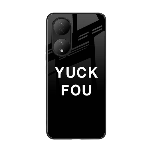 Yuck Fou back phone cover | glass case for Vivo-y100
