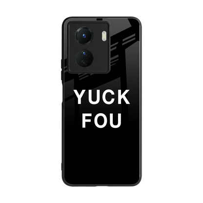 Yuck Fou back phone cover | glass case for vivo y16