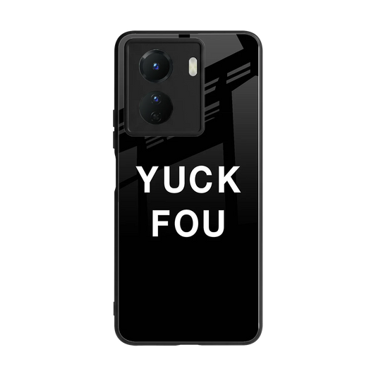 Yuck Fou back phone cover | glass case for vivo y16