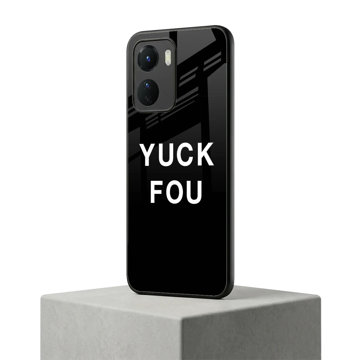 Yuck Fou vivo y16 mobile cover | shockproof glass phone case