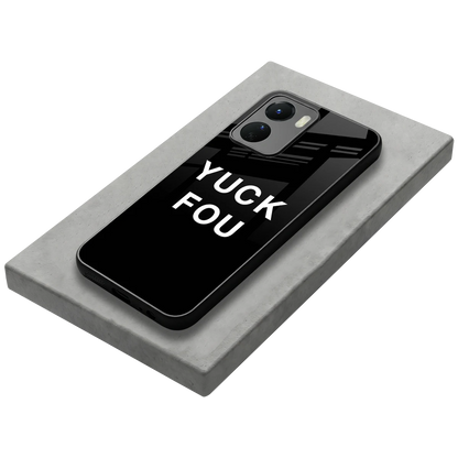Yuck Fou stylish phone case for vivo y16 | glossy glass and slim fit