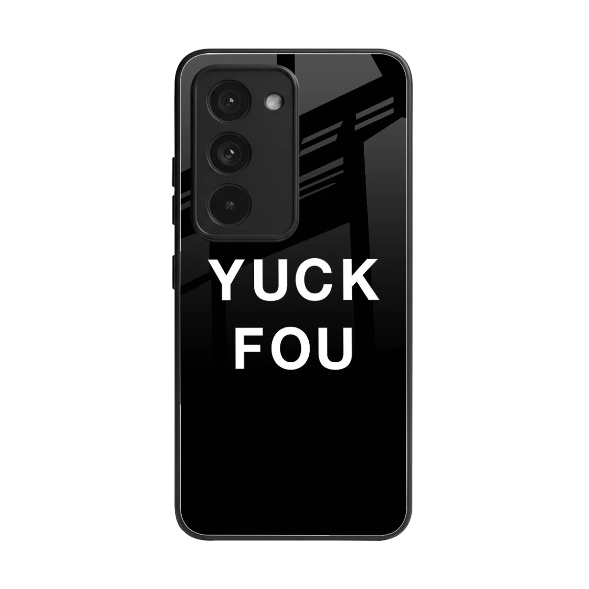 Yuck Fou back phone cover | glass case for redmi 15 5g