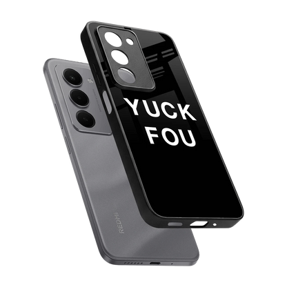 Yuck Fou sleek redmi 15 5g cover with tempered glass back and TPU edges