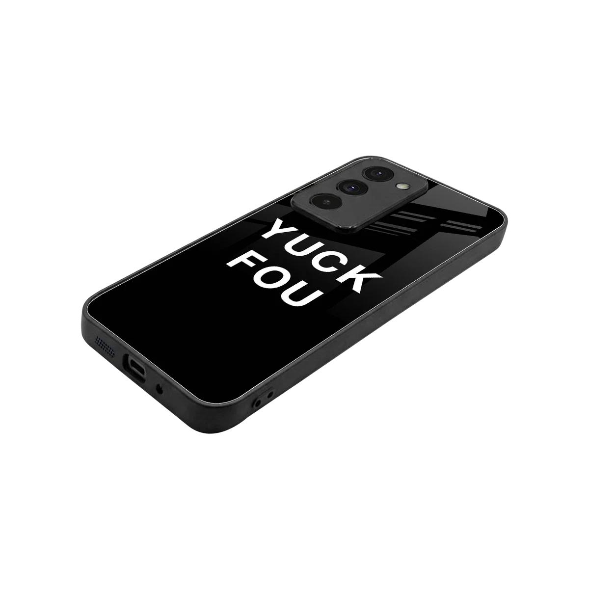Yuck Fou stylish phone case for redmi 15 5g | glossy glass and slim fit